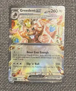 Greedent ex 179/197 Obsidian Flames Double Rare Holo Pokemon TCG Card NM Stage 1 - Image 1