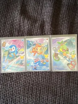 Chimchar, Piplup, Turtwig Pokemon 30th Anniversary First Partner Set of 3 Promo - Image 1