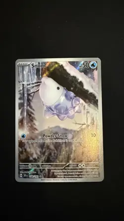 Pokemon TCG SV05 Temporal Forces Snom 168/162 Illustration Rare Holo - Image 1