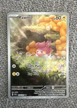 Pokemon TCG - Pawmi - 226/091 Paldean Fates - Illustration Rare Full Art - Image 1