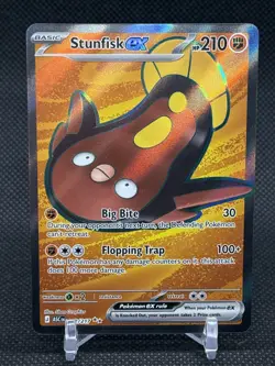 🔥 PACK FRESH! Stunfisk ex 252/217 Ultra Rare ME: Ascended Heroes Pokemon NM - Image 1