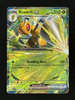 Beedrill ex - 003/086 - Double Rare - Chaos Rising (CRI) Pokemon - ME04 - NM - Image 1
