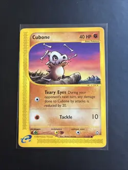 Pokemon TCG Cubone Aquapolis 72/147 LP - Image 1