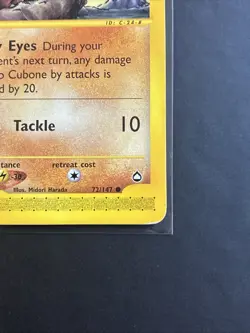 Pokemon TCG Cubone Aquapolis 72/147 LP - Image 4
