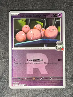 TEAM ROCKET'S EXEGGCUTE 077/217 ASCENDED HEROES Cute Pokemon | REVERSE HOLO | NM - Image 1