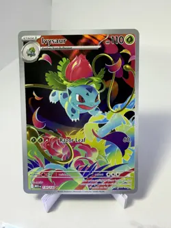 Pokemon Ivysaur 134/132 Me01 Mega Evolution Illustration Rare Holo EN 110HP - Image 1