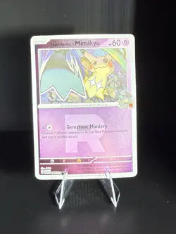 Pokemon TCG Team Rockets Mimikyu 97/217 Ascended Hero’s Team Rocket Stamp! - Image 1