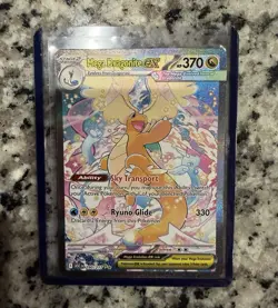 Mega Dragonite EX Secret Rare Full Art Holo Evolutions 290/217 FRESH INTO SLEEVE - Image 1