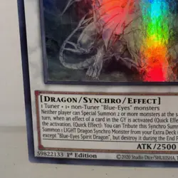 Blue-Eyes Spirit Dragon (Green) LDS2-EN020 - 1st Ed. Ultra Rare LP Yugioh TCG - Image 5
