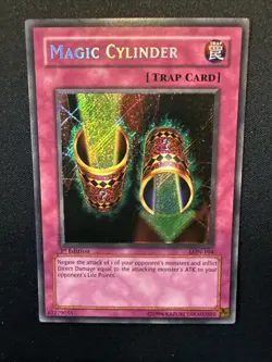 Yugioh! LON-104 Magic Cylinder 1st Edition LP - Image 1