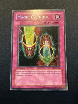 Yugioh! LON-104 Magic Cylinder 1st Edition LP - Image 2
