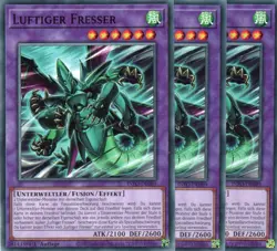 yugioh 3x Luftiger Fresser INFO-DE089 COMMON 1AUFLAGE DEUTSCH - Image 1