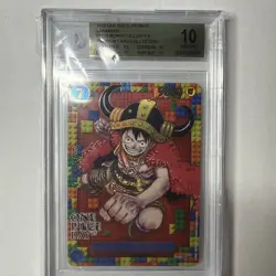 2025 One Piece Promos JPN P110 Monkey D. Luffy Premium Card Coll BGS 10 PRISTINE - Image 1