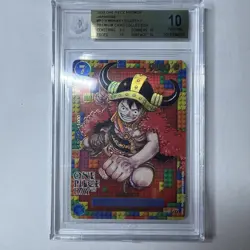 2025 One Piece Promos JPN P110 Monkey D. Luffy Premium Card Coll BGS 10 PRISTINE - Image 4