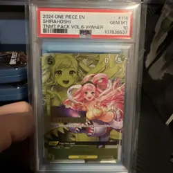 PSA 10 2024 ONE PIECE SHIRAHOSHI WINNER #116 TOURNAMENT PACK VOL.6 - Image 1