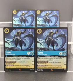 Disney Lorcana Yokai - Scientific Supervillian 160/204 Azurite Sea Rare 4 Cards - Image 1
