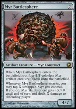 Myr Battlesphere - Light Play MTG Scars of Mirrodin - Image 1