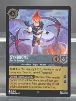 Disney Lorcana Syndrome - Out for Revenge 172/204 Wilds Unknown Super Rare Foil - Image 1
