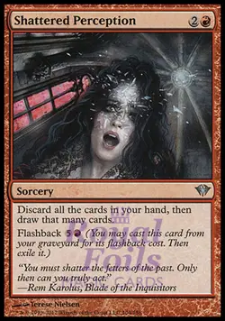 Shattered Perception 1x FOIL DKA MTG Dark Ascension Uncommon MINT red - Image 1