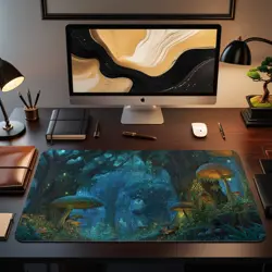 MTG Playmat | Mushroom Forest Themed Playmat | Unofficial MTG Playmat - Image 2