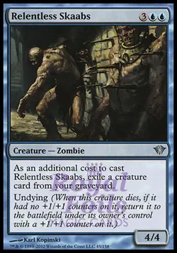 Relentless Skaabs 4x FOIL DKA MTG Dark Ascension Uncommon 2 MINT 2 NM blue - Image 1