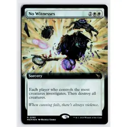 MTG Magic the Gathering No Witnesses (390/499) Murders at Karlov Manor NM FOIL - Image 1