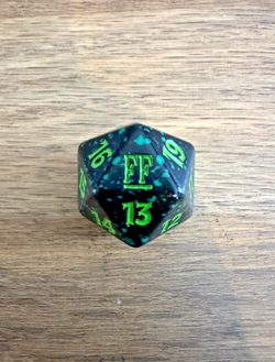 Magic MTG Final Fantasy - Green Spindown Dice D20 - Prerelease Kit - Image 1