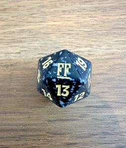 Magic MTG Final Fantasy - Yellow Spindown Dice D20 - Prerelease Kit - Image 1