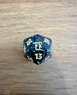 Magic MTG Final Fantasy - Yellow Spindown Dice D20 - Prerelease Kit - Image 4