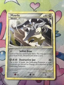 Mawile 56/90 Non Holo Heartgold & Soulsilver Undaunted Pokemon Card 2010 LP - Image 1