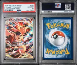 Pokemon TCG Destined Rivals Ethan's Typhlosion Card 190/182 PSA 10 Gem MT - Image 3