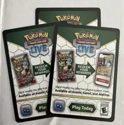 Pokemon TCG Online Unused Code Cards - Image 1