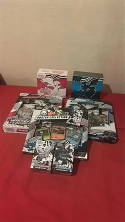 Pokemon TCG Black Bolt & White Flare Bundle - ETBs, Binders, Poster, Bundles - Image 1