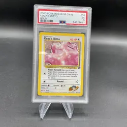 Koga's Ditto 10/132 Gym Challenge Holo Rare Pokemon - PSA 5 EX - Image 2