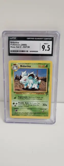CGC 9.5 Nidorina 40/64 Pokemon Jungle 1999 CGC 9.5 - Image 1