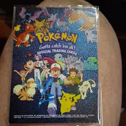 1999 Topps Pokemon TV Checklist Foil Black Logo mint - Image 2
