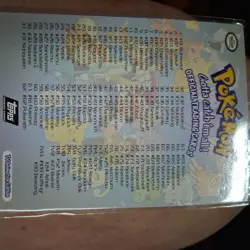 1999 Topps Pokemon TV Checklist Foil Black Logo mint - Image 3