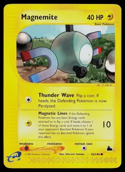 Pokemon Card - Magnemite Skyridge 76/144 Common - Image 1