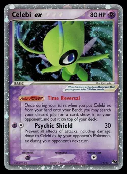 Pokemon Card - Celebi ex POP Series 2 17/17 Rare Holo SWIRL - Image 1