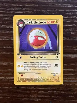 Dark Electrode - #34/82 - 1st Edition - Pokemon Card - Team Rocket - Image 1