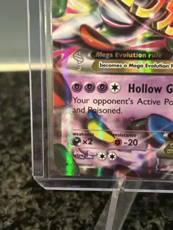 Pokemon TCG M Gengar EX XY166 Shiny Holo Black Star Promo Card - Image 5