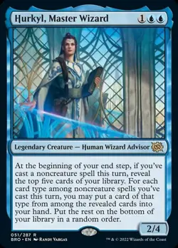 x1 Hurkyl, Master Wizard NM, MTG The Brothers' War - Main Set - Image 1