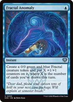 Fractal Anomaly (U) Foil #50 Secrets of Strixhaven MTG NM - Image 1