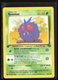 Pokemon TCG - Venonat 1st Edition Common Jungle 63/64 NM - Image 1