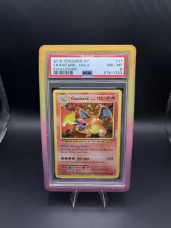 Pokemon Charizard Evolutions 11/108 PSA 8 with Guard - Image 1