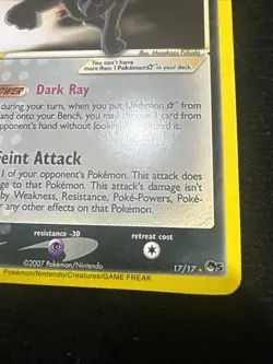 Pokemon Umbreon Holo Rare 70HP Feint Attack Card 17/17 2022 No Reserve - Image 4