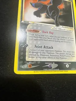 Pokemon Umbreon Holo Rare 70HP Feint Attack Card 17/17 2022 No Reserve - Image 5