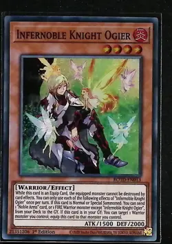 Infernoble Knight Ogier - ROTD-EN013 - Super Rare - 1st Edition Yugioh - Image 1