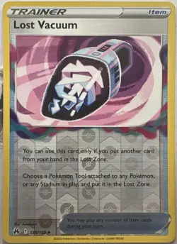 Lost Vacuum Reverse Holo Uncommon Crown Zenith 135/159 Pokemon Near Mint - Image 1