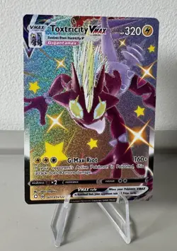 Toxtricity VMAX SV113/SV122 - Pokemon Shining Fates Full Art Holo Shiny Rare NM - Image 1
